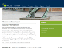 Tablet Screenshot of finans-support.dk